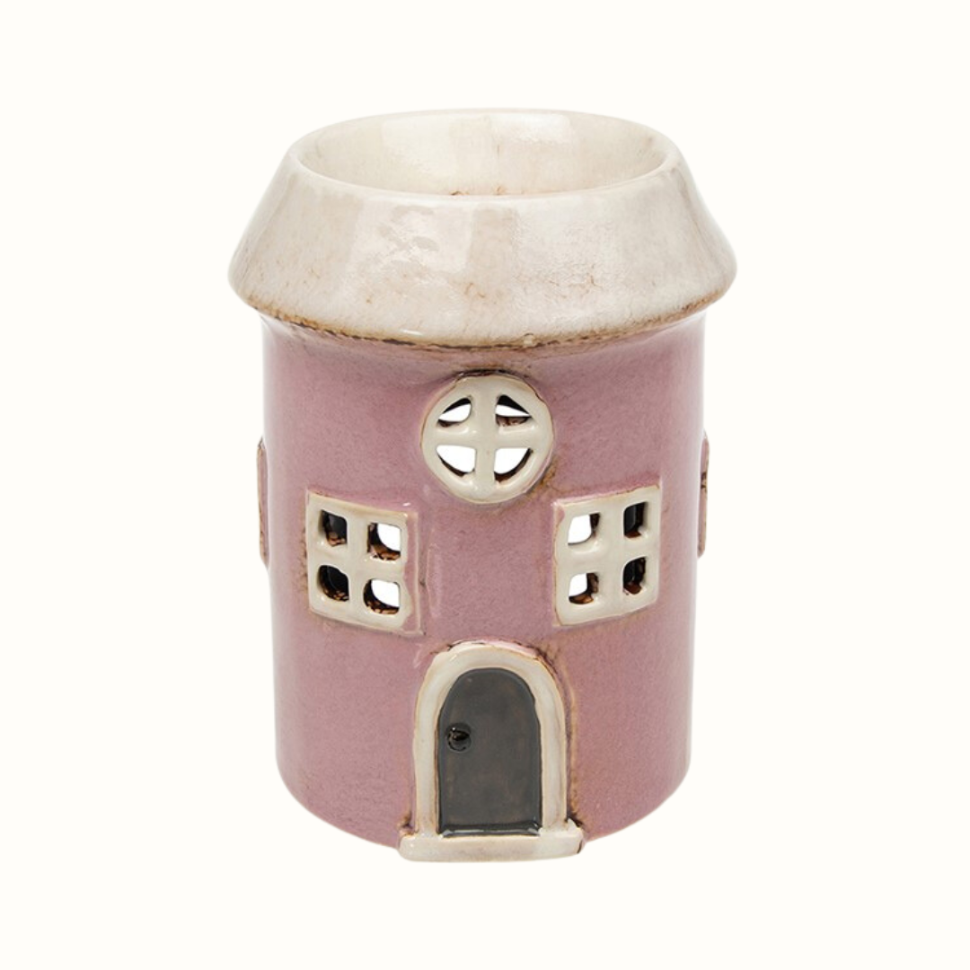 Village Pottery Warmer Round Pink