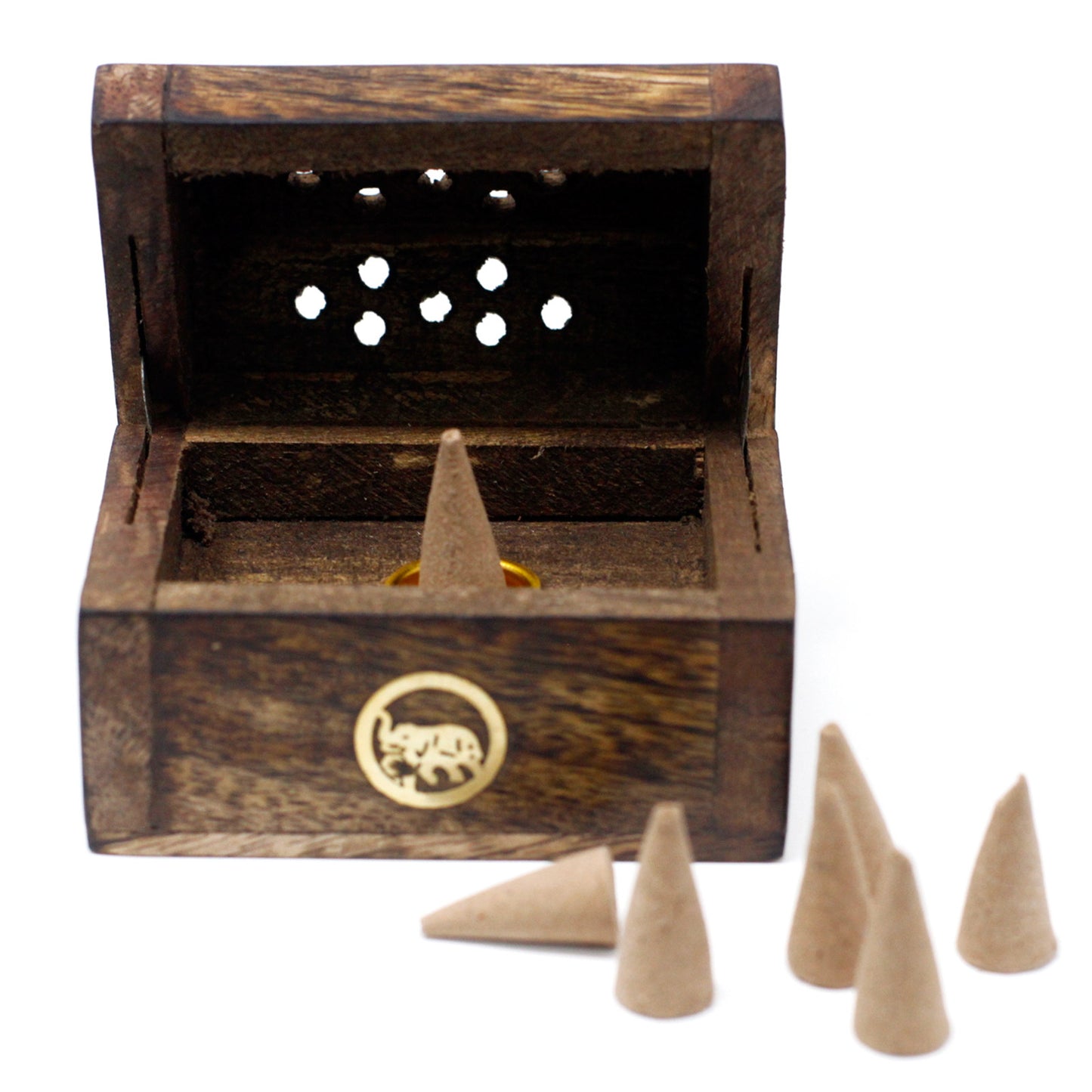 Incense cone wooded box